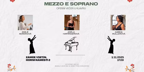 MEZZO E SOPRANO - OPERN\u00cd VE\u010cER U KLAV\u00cdRU