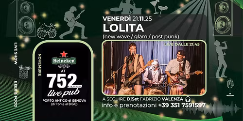 LOLITA live + DjSet @ 752 pub