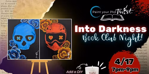 Book Club Paint & Sip Event! Into Darkness