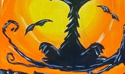 "Spooky Kitty Blacklight" In-Studio Paint Party!