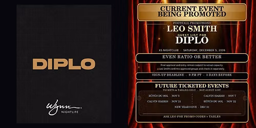 Diplo at XS Nightclub