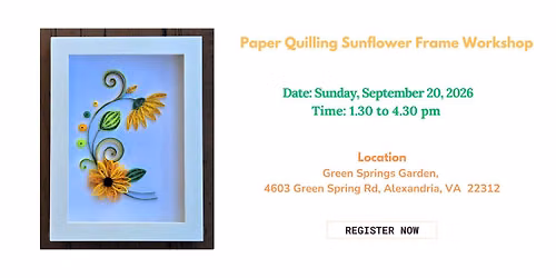 Paper Quilling Sunflower Frame Workshop \ud83c\udf3b