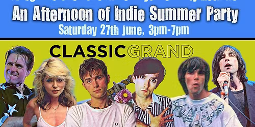 GLASGOW: An Afternoon of indie Summer Party (Over 30s Only) 27th June, 3pm-7pm- Over 1\/5 sold already