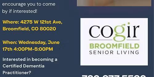 Dementia 101 at Cogir Broomfield