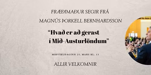 Fr\u00e6\u00f0ima\u00f0ur segir fr\u00e1 