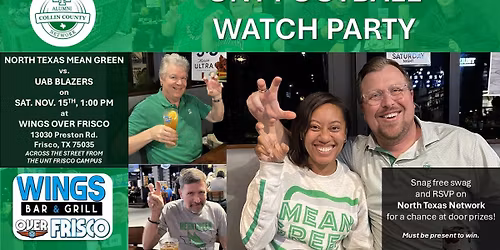 North Texas Mean Green vs. UAB Blazers Football Watch Party