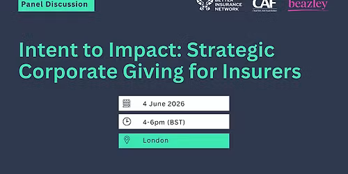 Strategic corporate\u00a0giving\u00a0for insurers: From intent to impact