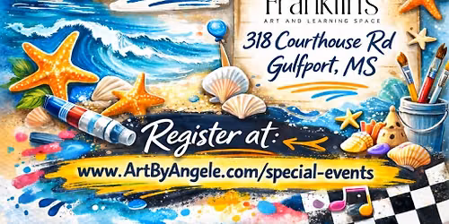 Coastal Art Camp-ages 7-12 @ Franklin\u2019s Art & Learning Space
