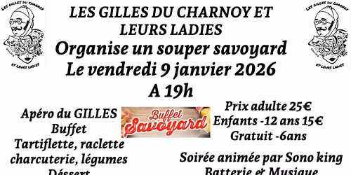 Souper des Gilles du charnoy et leurs ladies