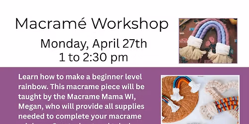 Macrame \ud83c\udf08 Workshop