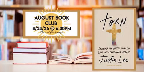 Monthly Book Club: "Torn" by Justin Lee