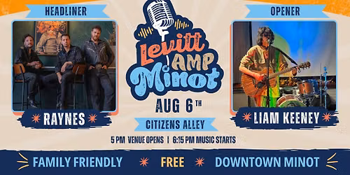 Raynes & Liam Keeney at Levitt AMP Minot Music Series