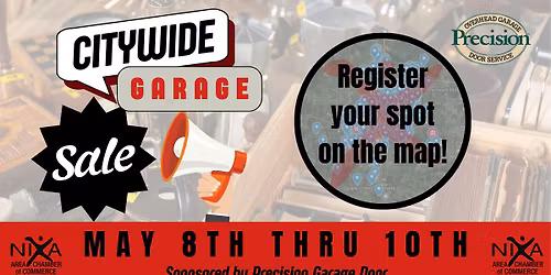 2026 Nixa Citywide Garage Sale Sponsored by Precision Garage Door