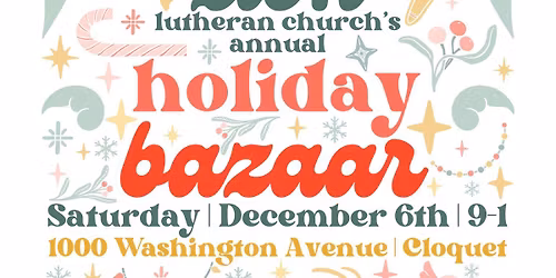 Zion Lutheran Church Annual Bazaar 2024