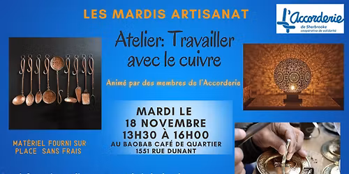 Atelier: travailler avec le cuivre