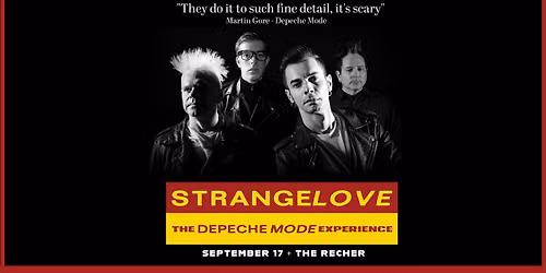 Strangelove - The DEPECHE MODE Experience at The Recher!
