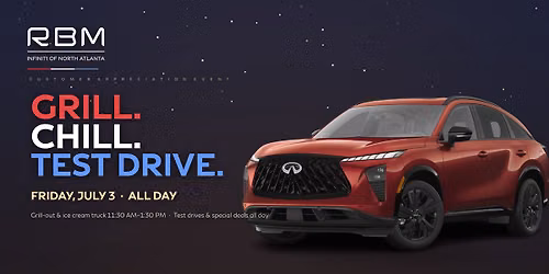 Grill. Chill. Test Drive. Free July 4th Weekend Cookout