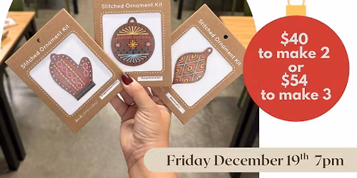 Embroider a Wooden Ornament