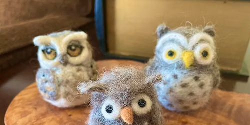 Needle Felted Owls