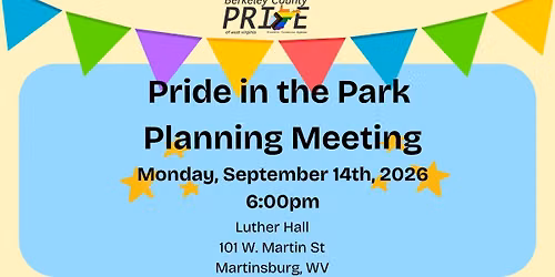 Pride in the Park Planning Meeting