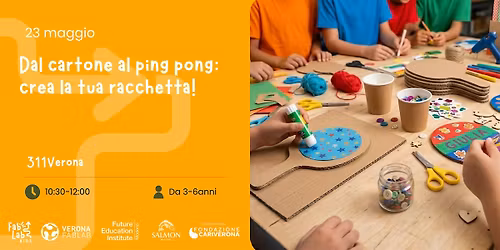 Dal cartone al ping pong: crea la tua racchetta!