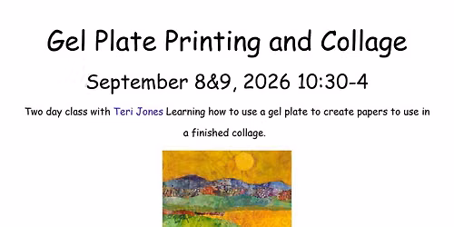 Gel Plate Printing and Collage