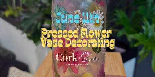 Pressed Flower Vase Decorating