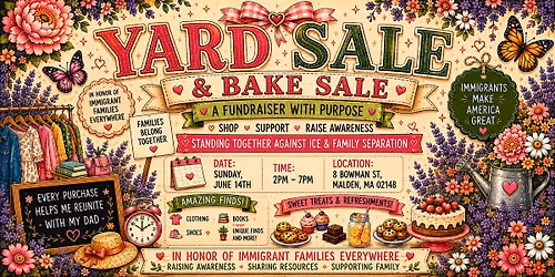 YARD SALE & BAKE SALE!