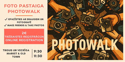 \ud83d\udcf8 Tik\u0161an\u0101s ar draugiem & foto pastaiga \/ Make friends & Photowalk Meetup