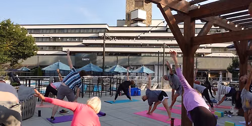 Poolside Yoga
