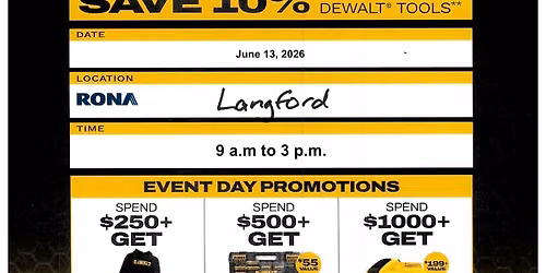 DEWALT Mega Tool Event 