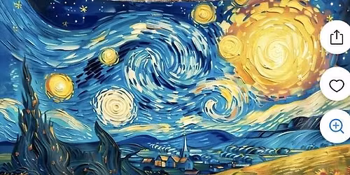 Stary Night Sunflowers