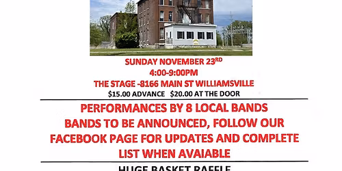 Cheektowaga Historical Association's Special Concert Fundraiser @ The Stage!