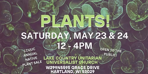 LCUUC PLANT SALE