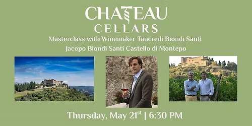 Masterclass with Winemaker Tancredi Biondi Santi