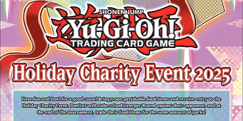 YGO Holiday Charity Event!