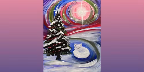 Christmas Snow Fox Paint Party!