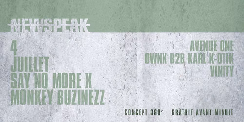 Say No More x Monkey BuzinezZ | Avenue One \u2022 OWNX b2b k\u00e4rl k-otik \u2022 Vinity | 360\u00b0