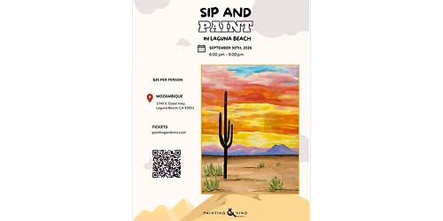 Desert Cactus - Paint and Sip in Orange County | Classpop!\u2122