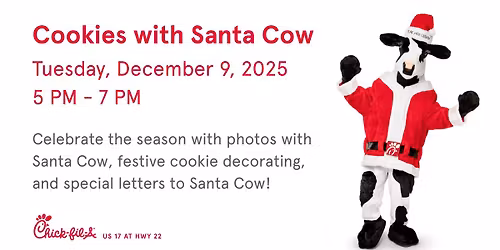 Cookies with Santa Cow