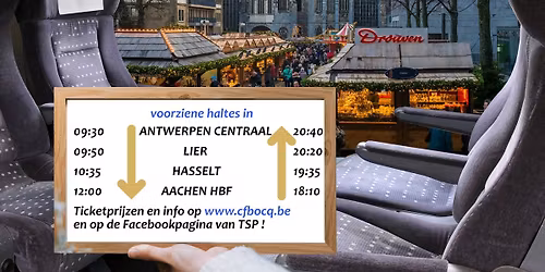 Trein naar de kerstmarkt van Aken