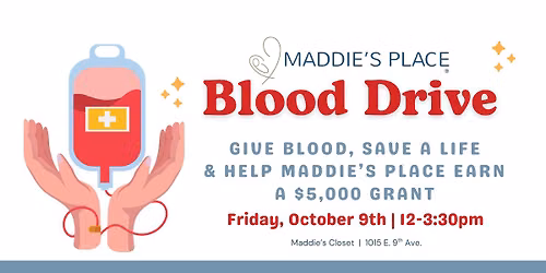 Maddie's Place Community Blood Drive with Vitalant