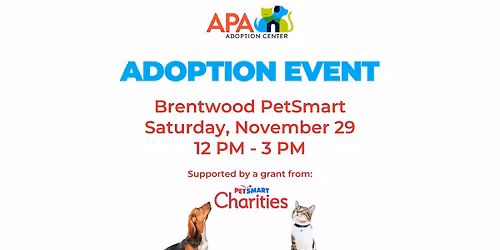 PetSmart Adoption Event: Brentwood PetSmart