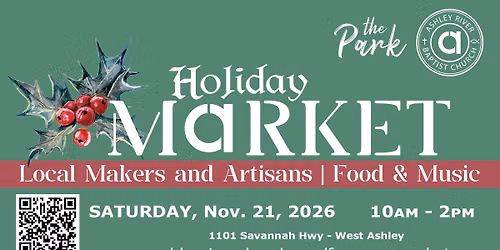 Holiday Vendor Market in The Park at Ashley River Baptist Church