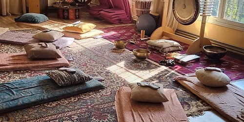 Group sound bath at Just Be Bodyworks 