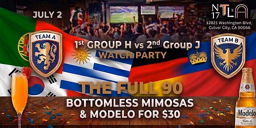 \u26bd 1st Group H vs 2nd Group J Watch Party \u2014 World Cup 2026 | N17 The Lane