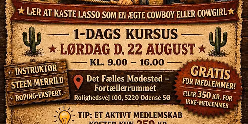 \ud83e\udd20\ud83c\udf35 LASSO-KURSUS I \u00c6GTE WESTERN-STIL! \ud83c\udf35\ud83e\udd20