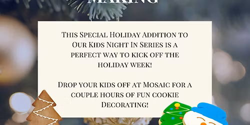 Holiday Cookie Decorating Special Kids Night In
