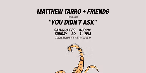 YOU DIDN'T ASK - FREE ART SHOW