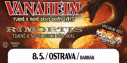 VANAHEIM | RIMORTIS | ROXOR | OSTRAVA - Turn\u00e9 2026